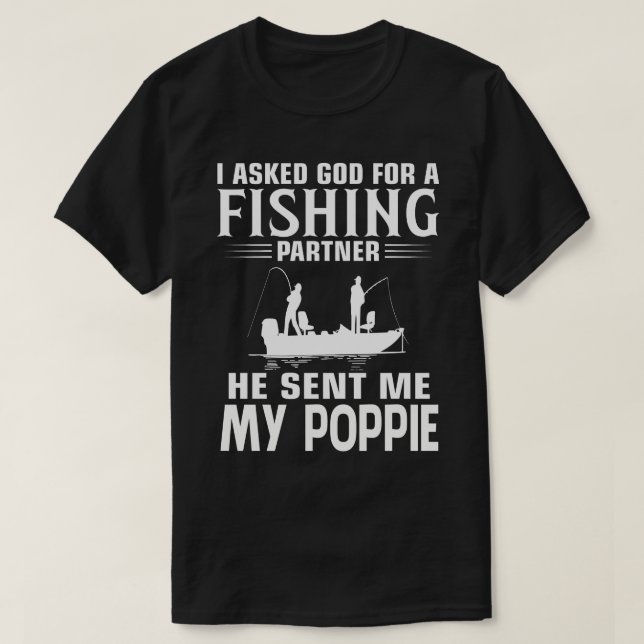 Fisch-Partner, schickte er mir mein POPPIE T-Shirt (Design vorne)