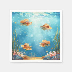 Fisch-Party-Texas-thematisierte Serviette