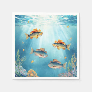 Fisch-Party-Texas-themen-Serviette Serviette