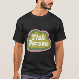 Fisch-Person (Grün auf Orange) T-Shirt
