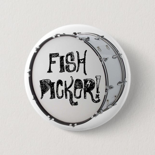 FISCH-PFLÜCKER! BUTTON (Vorderseite)
