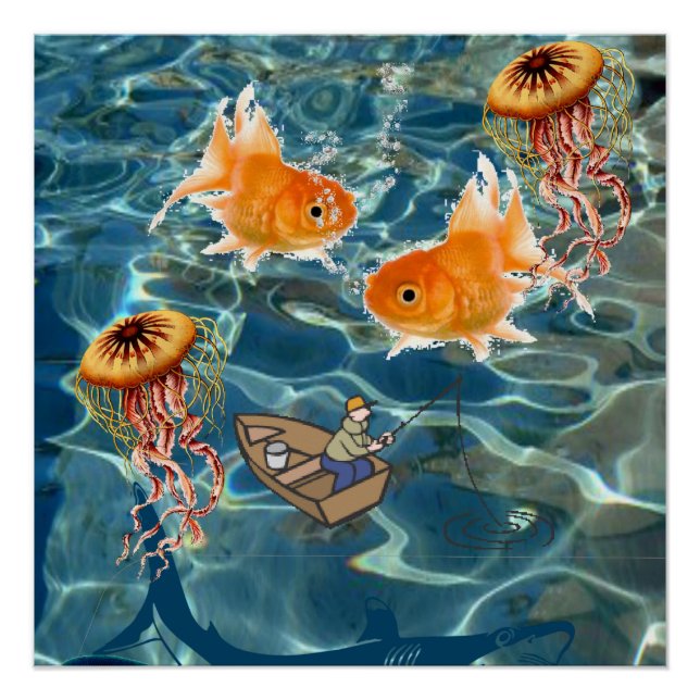 Fisch Poster Strandhaus Poster (Vorderseite)