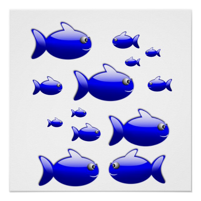 Fisch Poster Strandhaus Poster (Vorderseite)