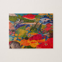 Fisch-Puzzlespiel