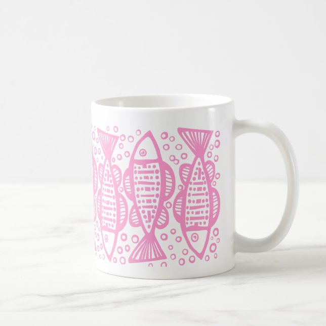 Fisch - rosa kaffeetasse (Rechts)