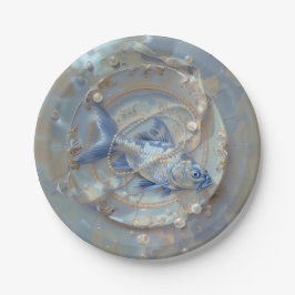 Fisch - Rundpapier - Teller