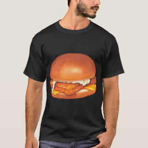 Fisch-Sandwich-Muster - Gelb T-Shirt