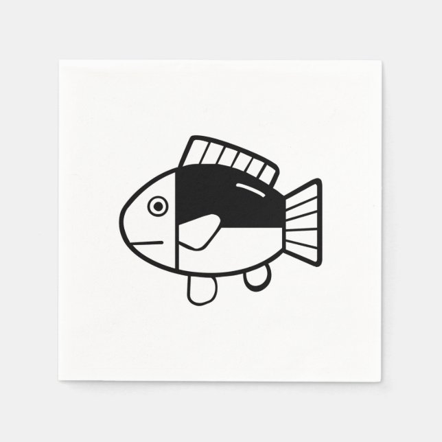 Fisch Serviette (Vorderseite)
