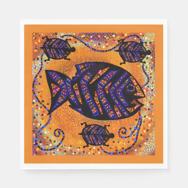 FISCH SERVIETTE (Vorderseite)