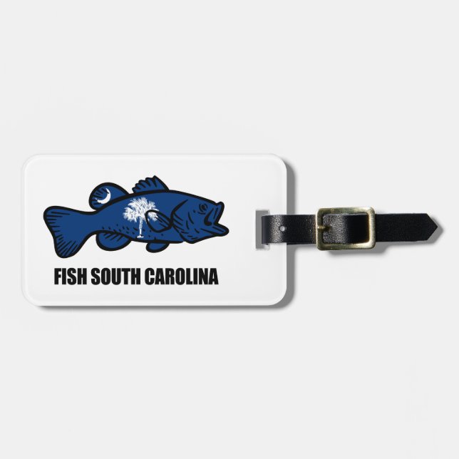 Fisch South Carolina Gepäckanhänger (Vorderseite horizontal)