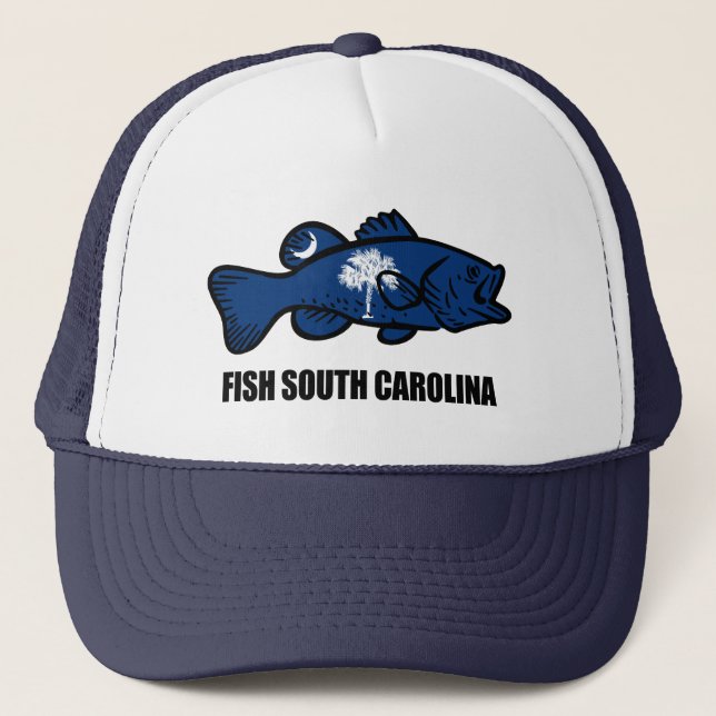 Fisch South Carolina Truckerkappe (Vorderseite)