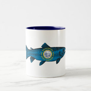 Fisch South Dakota Forelle Zweifarbige Tasse