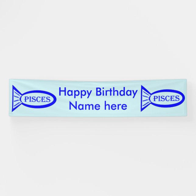 Fisch-Sternenflagge Banner (Horizontal)