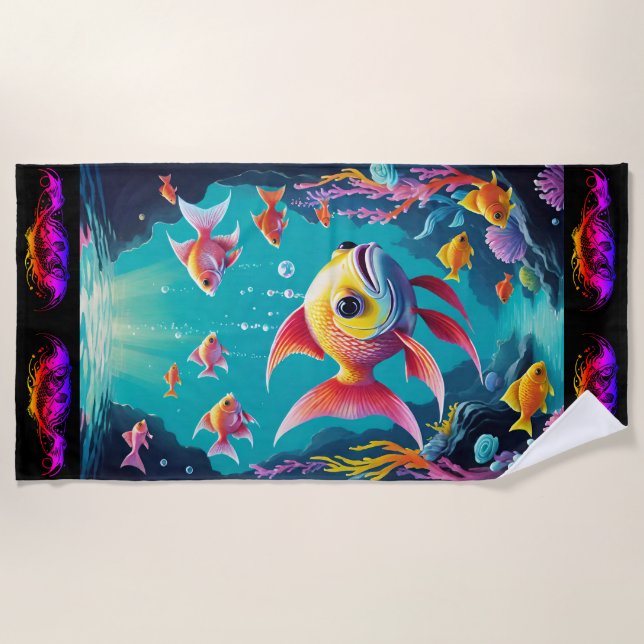 Fisch Strandtuch (Vorderseite)
