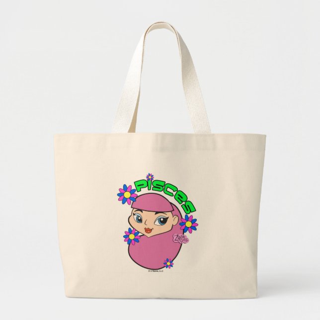 Fisch-Taschen-Tasche Jumbo Stoffbeutel (Vorne)