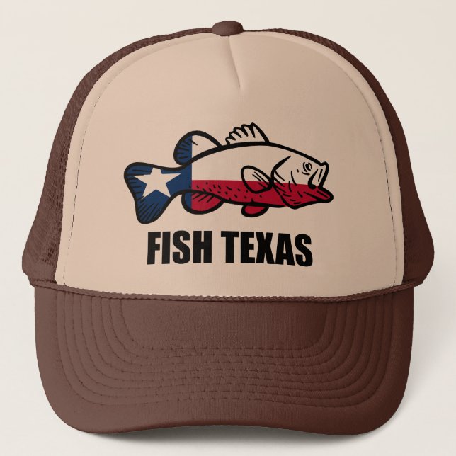 Fisch Texas Truckerkappe (Vorderseite)