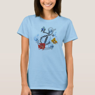 Fisch-u. Anker-Damen-Baby - Puppe (angepasst) T-Shirt