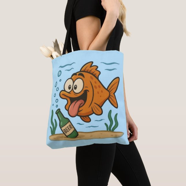 Fisch und Bier Tasche (Von Nahem)