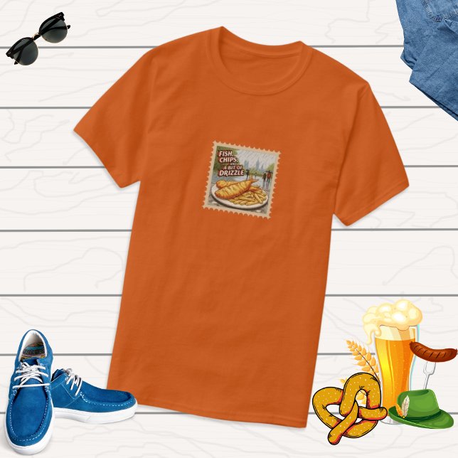 Fisch und Chips London Big Ben UK Feinschmecker Tr T-Shirt (Von Creator hochgeladen)