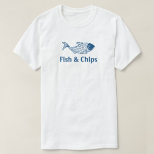 Fisch und Chips Restaurant Einheitliches Shirt