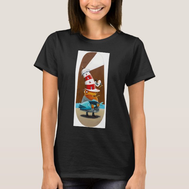 Fisch und Chips T-Shirt (Vorderseite)