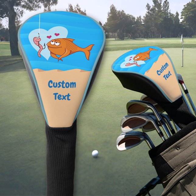 Fisch und Köder in Liebe Golf Head Cover Headcover (Von Creator hochgeladen)