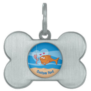 Fisch und Köder in Liebe Name des Tieres Tiermarke