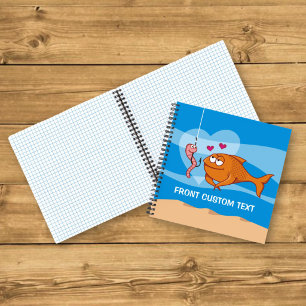 Fisch und Köder in Liebe Notizbuch