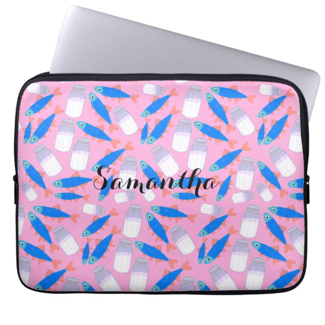 Fisch und Salz Laptopschutzhülle (Vorderseite)