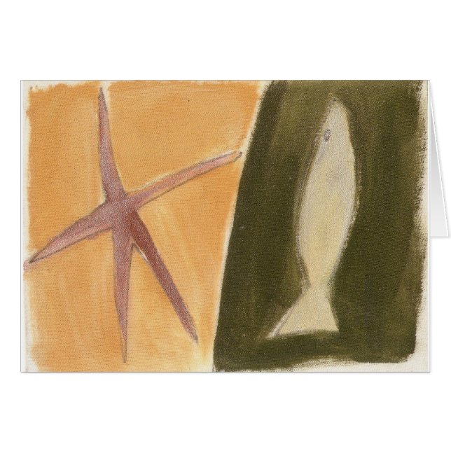 Fisch und Seestern (Vorderseite (Horizontal))