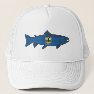 Fisch-Vermont-Flaggenforelle Truckerkappe