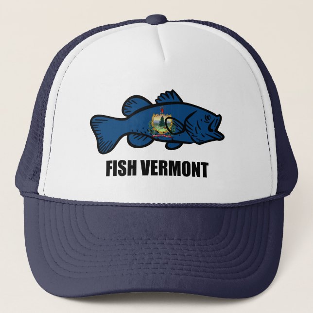 Fisch Vermont Truckerkappe (Vorderseite)