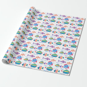 Fisch-Wrapping-Papier Geschenkpapier