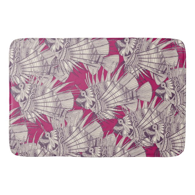 Fisch-Wunderbeere Badematte (Vorderseite)