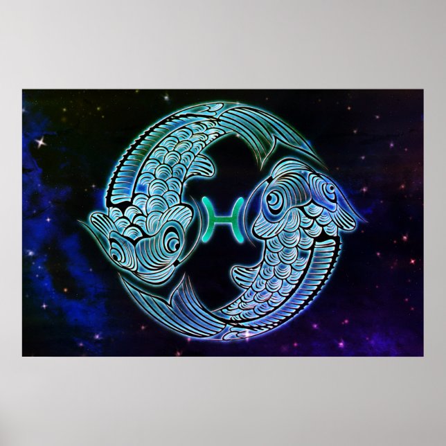Fisch-Zodiaka-Poster Poster (Vorne)