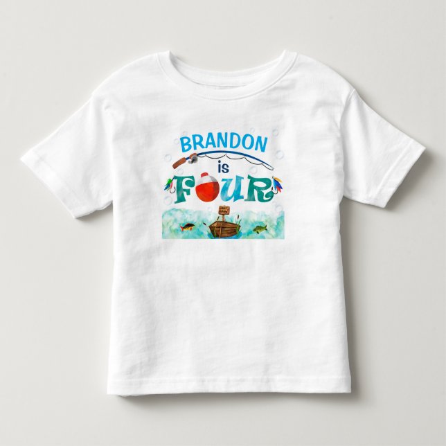 Fischangler, die sich auf Fischfang spezialisiert  Kleinkind T-shirt (Vorderseite)