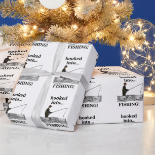 Fischangler Geburtstag Geschenkpapier