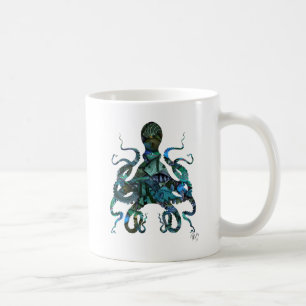 Fischartige blaue Krake Kaffeetasse
