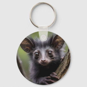 "Fischäugiges Fingertier in einem Baum" Schlüsselanhänger