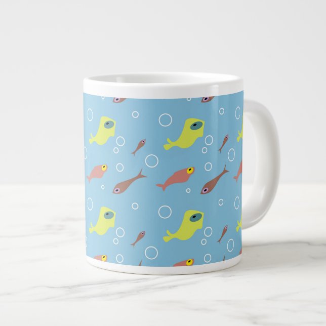 Fischbecher Jumbo-Tasse (Vorderseite Rechts)