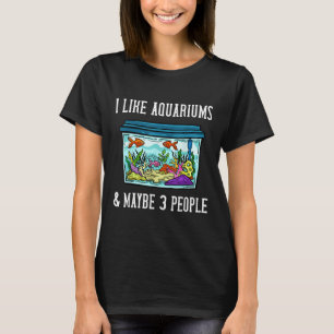 Fischbecken Aquarium Salzwasser Aquascaping T-Shirt