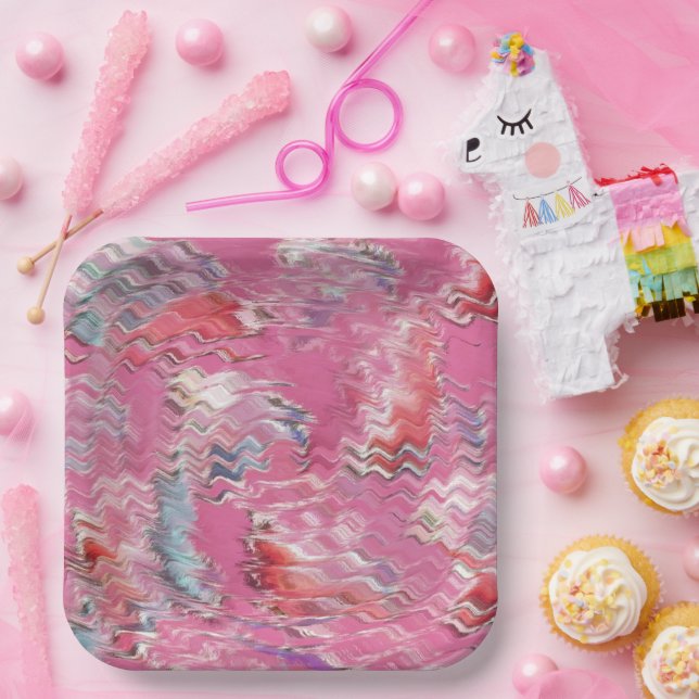 Fischbecken Pappteller (Party)