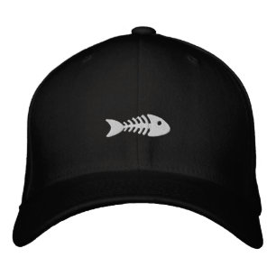 Fischbein Bestickte Kappe