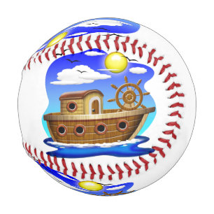Fischboot Cartoon Baseball