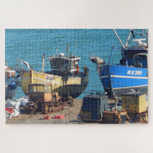 Fischboote in Hastings Sussex Puzzle