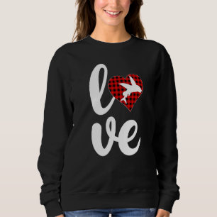 Fischbüffel Karierte Liebe Fliegen Valenti Sweatshirt