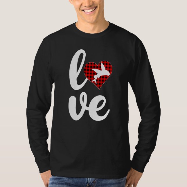 Fischbüffel Karierte Liebe Fliegen Valenti T-Shirt (Vorderseite)