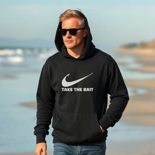 Fischbügel nehmen den Köder Hoodie
