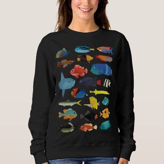 Fischdiagramm Sweatshirt (Vorderseite)