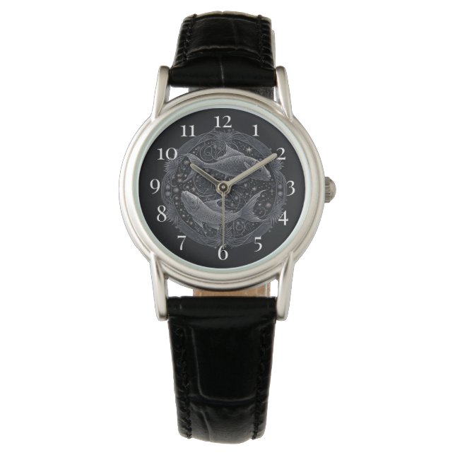 Fische - 19.02.-März 20 Armbanduhr (Vorderseite)